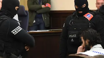 Salah Abdeslam en el juicio Salah Abdeslam en el juicio