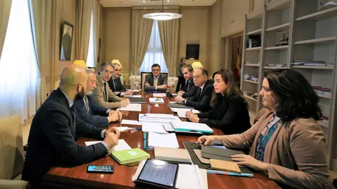 El gabinete de crisis que se ha reunido ante la situación meteorológica El gabinete de crisis que se ha reunido ante la situación meteorológica