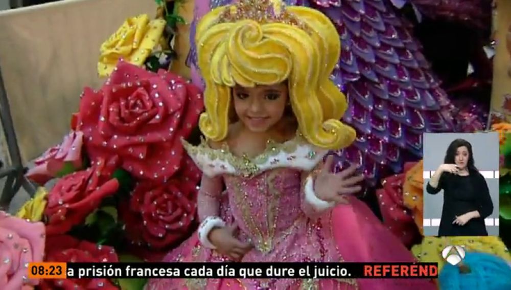 Jennifer de Filippis, nueva reina del carnaval infantil de Gran Canaria
