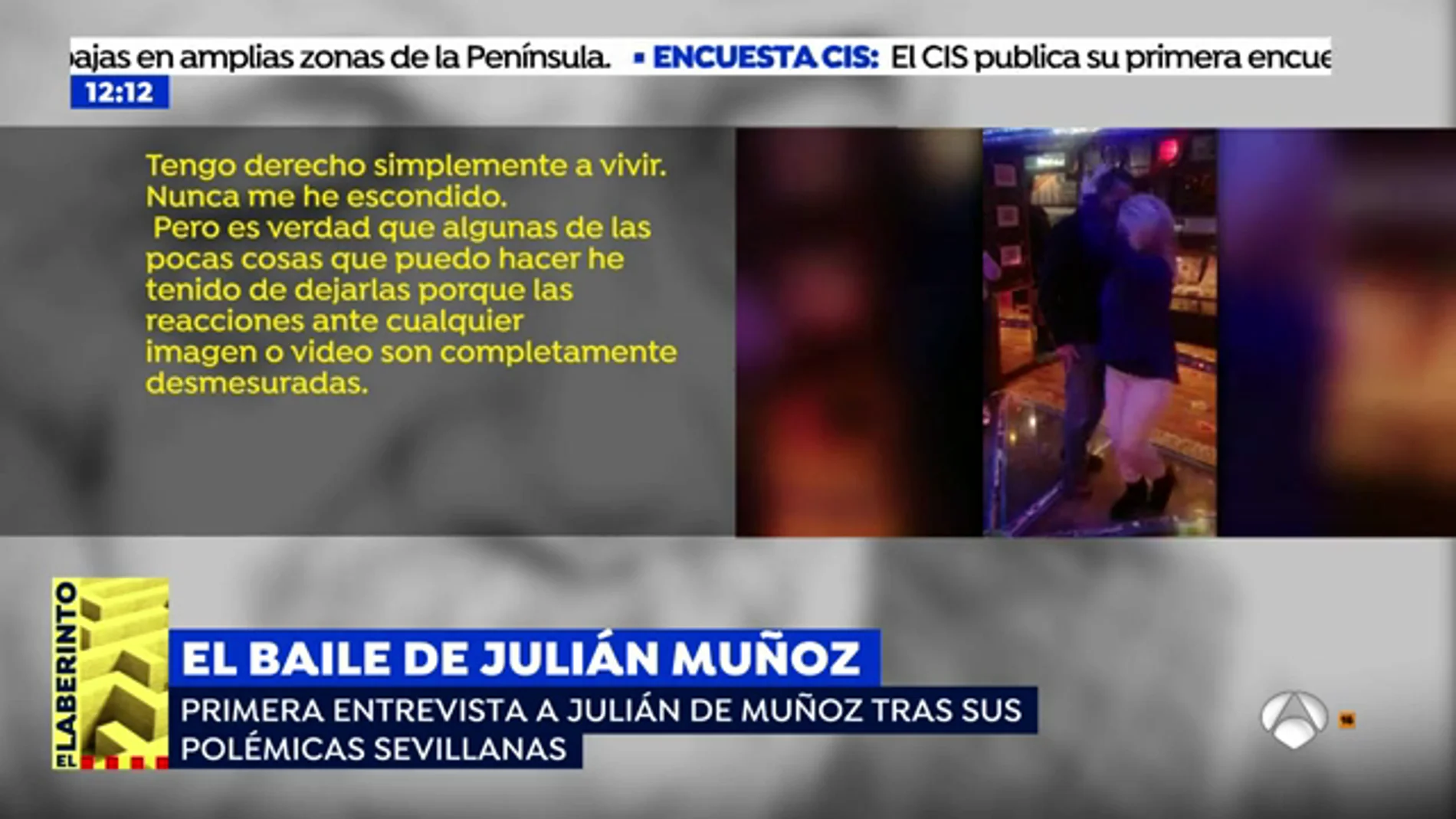 La primera entrevista a Julián Muñoz tras su polémico baile: “Mi pronóstico de vida es corto, mis enfermedades incurables”