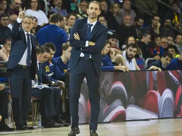 Sito Alonso, durante un partido del Barcelona Sito Alonso, durante un partido del Barcelona