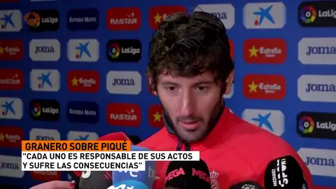 Granero responde a Piqué: "Cuando quieres que te respeten, primero respeta tú" Granero responde a Piqué: "Cuando quieres que te respeten, primero respeta tú"