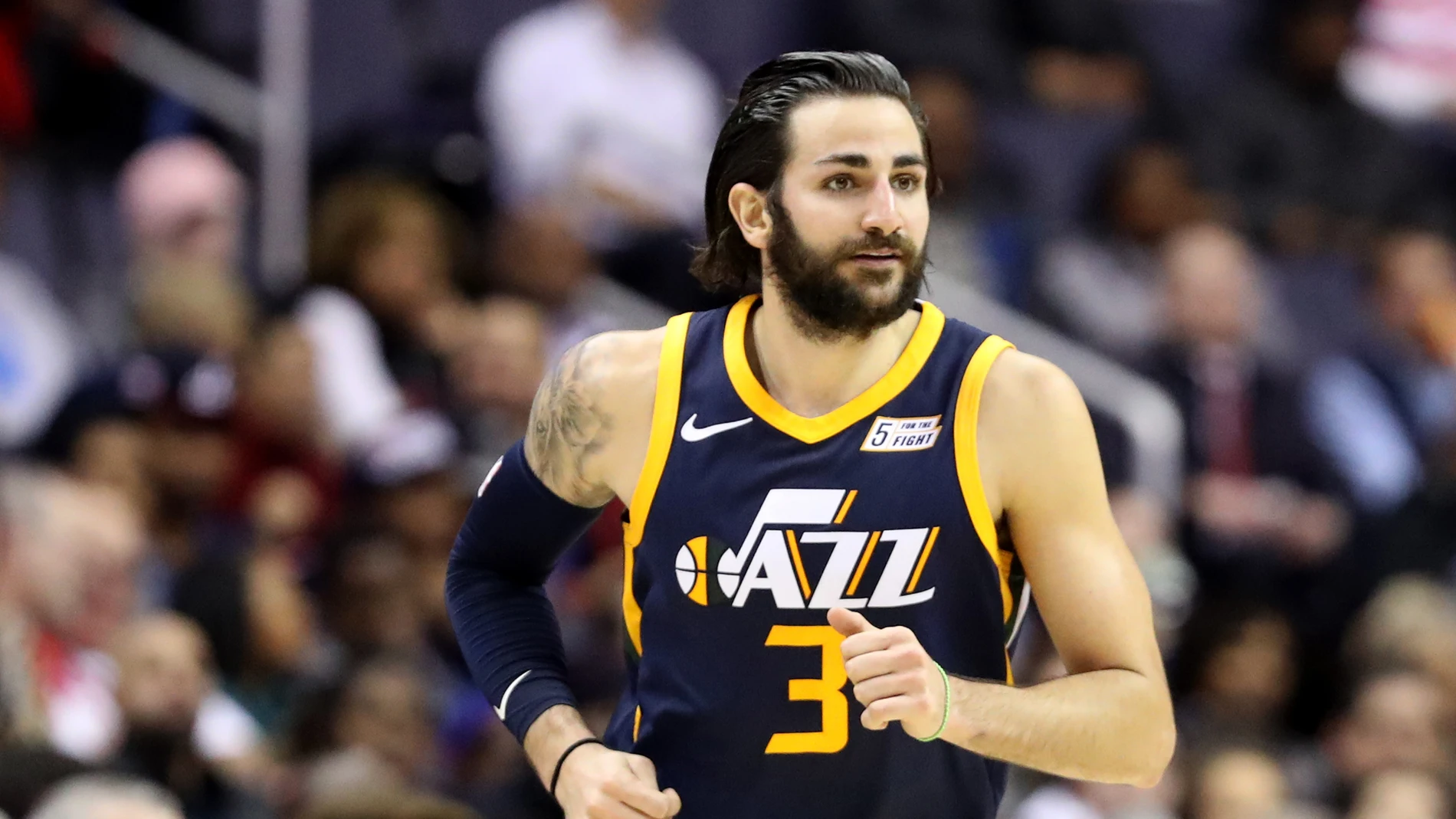 Ricky Rubio, durante un partido de los Jazz Ricky Rubio, durante un partido de los Jazz