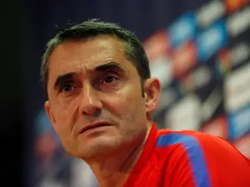 Ernesto Valverde, en rueda de prensa Ernesto Valverde, en rueda de prensa