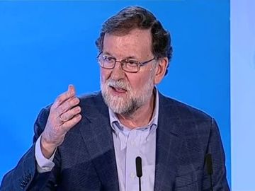 Mariano Rajoy, durante el acto del PP en Elche