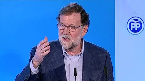 Mariano Rajoy, durante el acto del PP en Elche Mariano Rajoy, durante el acto del PP en Elche