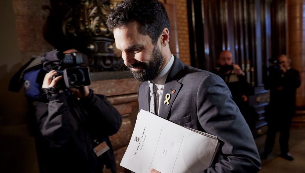El presidente de la cámara catalana, Roger Torrent