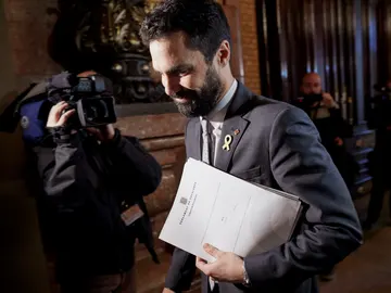 El presidente de la cámara catalana, Roger Torrent El presidente de la cámara catalana, Roger Torrent