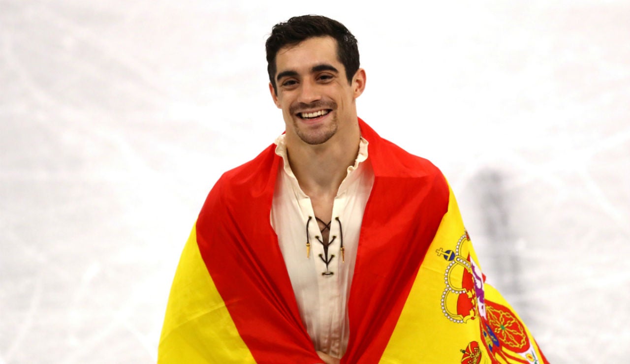 Javier Fernández, sonriente Javier Fernández, sonriente