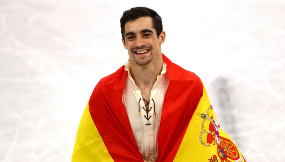 Javier Fernández, sonriente