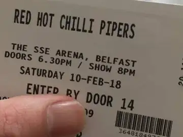 Entrada para el concierto del grupo gaitero 'Red Hot Chili Pipers' Entrada para el concierto del grupo gaitero 'Red Hot Chili Pipers'