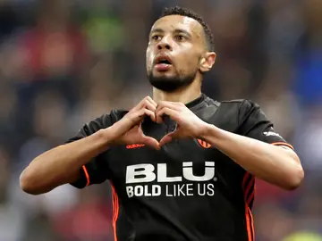 Coquelin celebra un gol con el Valencia Coquelin celebra un gol con el Valencia