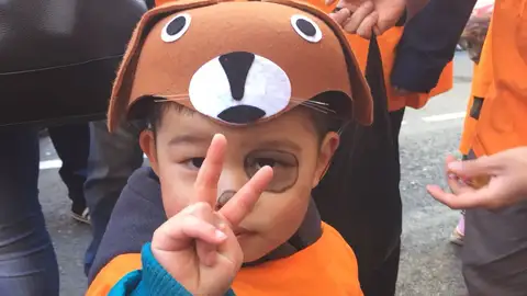 Uno de los asistentes a la celebración del Año Nuevo Chino en Usera Uno de los asistentes a la celebración del Año Nuevo Chino en Usera