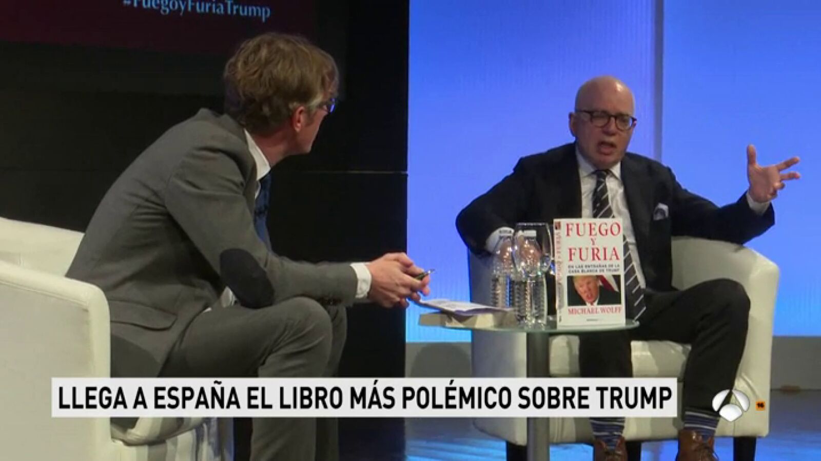 Michael Wolff presenta en Madrid su polémico libro sobre Donald Trump, 'Fuego y furia'