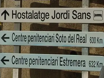 Ullastrell señaliza la distancia a las cárceles donde están los dirigentes independentistas Ullastrell señaliza la distancia a las cárceles donde están los dirigentes independentistas