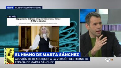 Rubén Amón sobre el himno de España de Marta Sánchez: 