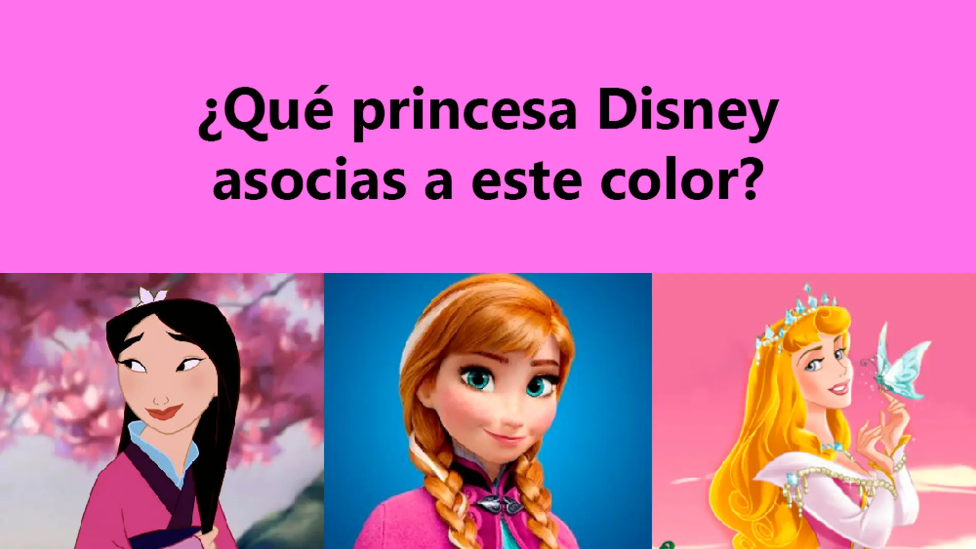 El test Disney más colorido