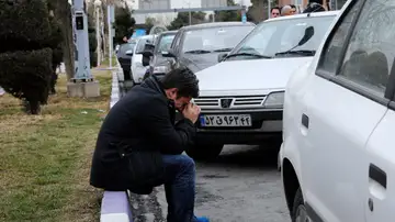 Un familiar del avión siniestrado Un familiar del avión siniestrado