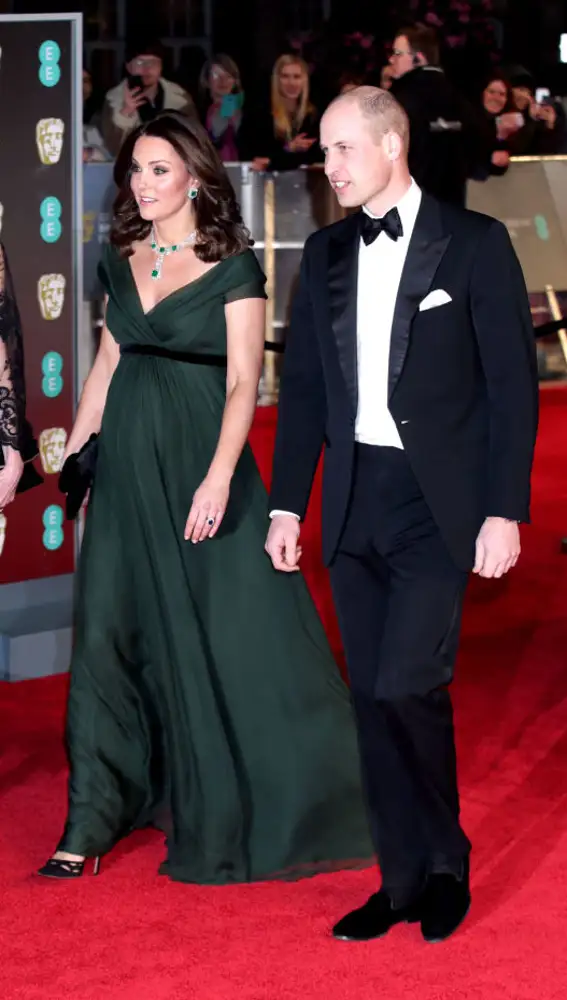 El príncipe Guillermo y Kate Middleton en los premios Bafta