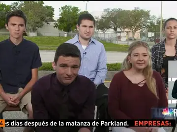 Estudiantes de la escuela de Florida en la que Nikolas Cruz cometió el tiroteo Estudiantes de la escuela de Florida en la que Nikolas Cruz cometió el tiroteo