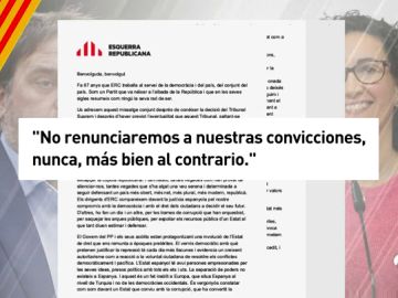 Junqueras y Rovira aseguran que ERC no renuncia a sus convicciones, aunque no mencionan la independencia