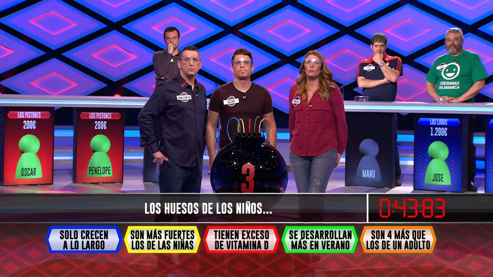 Concursantes de '¡Boom!'.