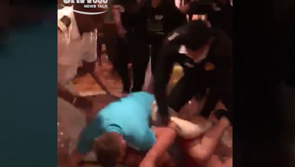 Pelea a bordo del crucero