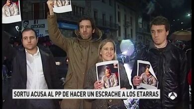 Sortu denuncia que el PP les hizo un 'escrache' el día en que homenajeron a unos etarras en Andoáin