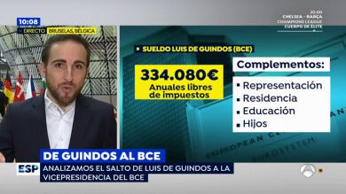 El sueldo de Luis de Guindos como vicepresidente del BCE: 25.000 euros al mes más ayudas