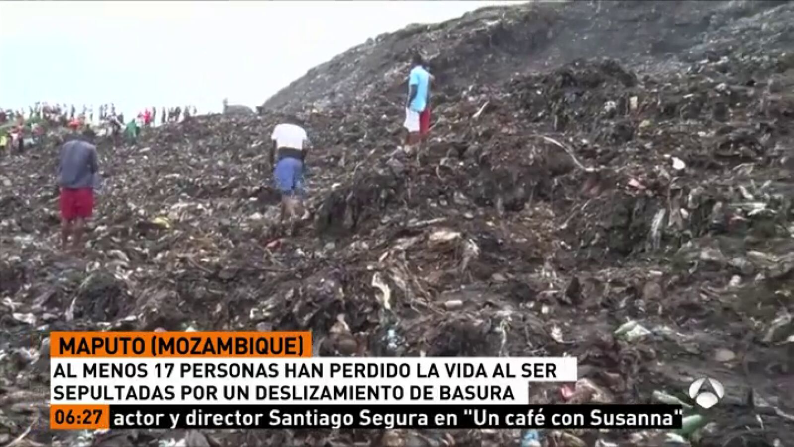 Mueren 17 personas por el derrumbe de una montaña de basura en Mozambique