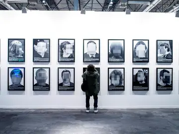 La obra 'Presos Políticos' expuesta en Arco La obra 'Presos Políticos' expuesta en Arco