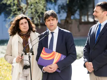 El presidente de SCC, José Rosiñol, y los vicepresidentes de la entidad, Óscar Uceda y Miriam Tey, El presidente de SCC, José Rosiñol, y los vicepresidentes de la entidad, Óscar Uceda y Miriam Tey,