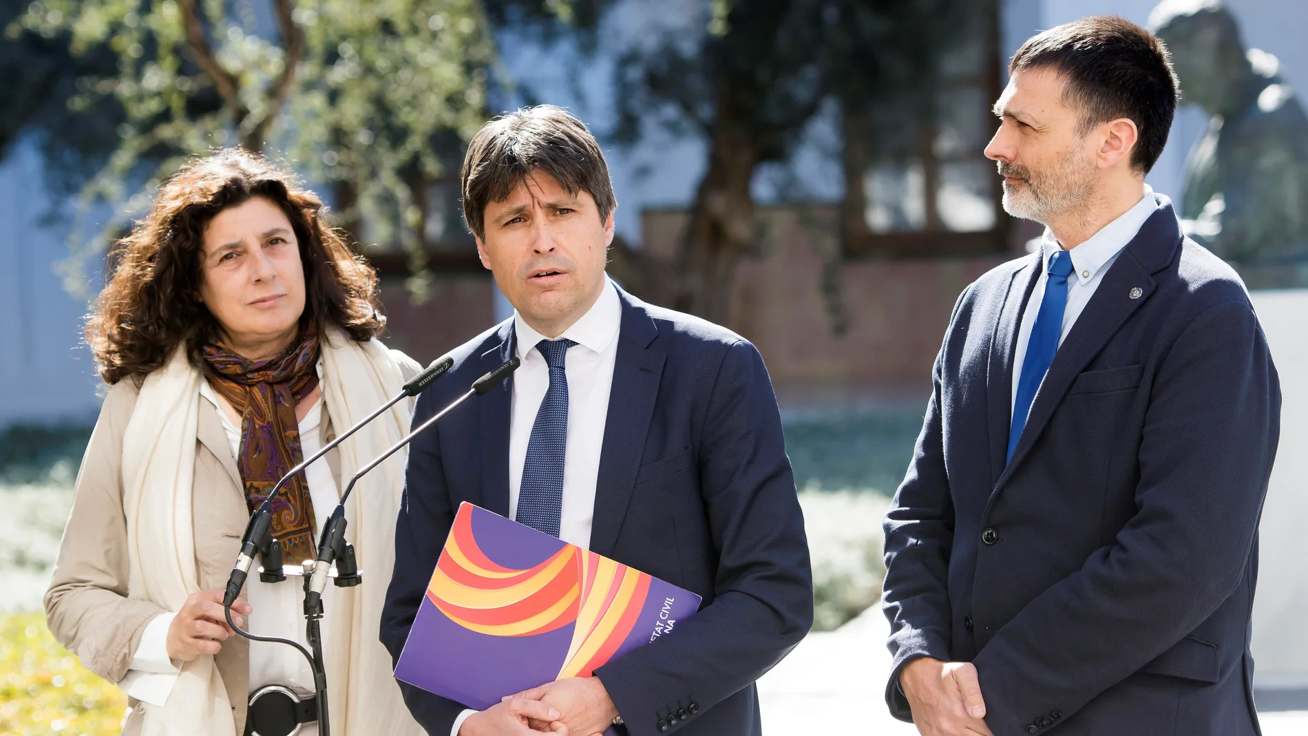 El presidente de SCC, José Rosiñol, y los vicepresidentes de la entidad, Óscar Uceda y Miriam Tey, El presidente de SCC, José Rosiñol, y los vicepresidentes de la entidad, Óscar Uceda y Miriam Tey,