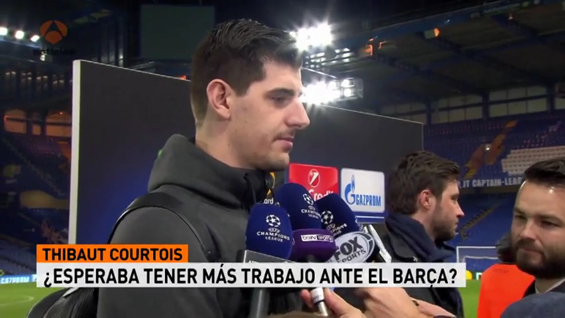 Courtois: "Si hacemos un gol en el Camp Nou todo es posible"