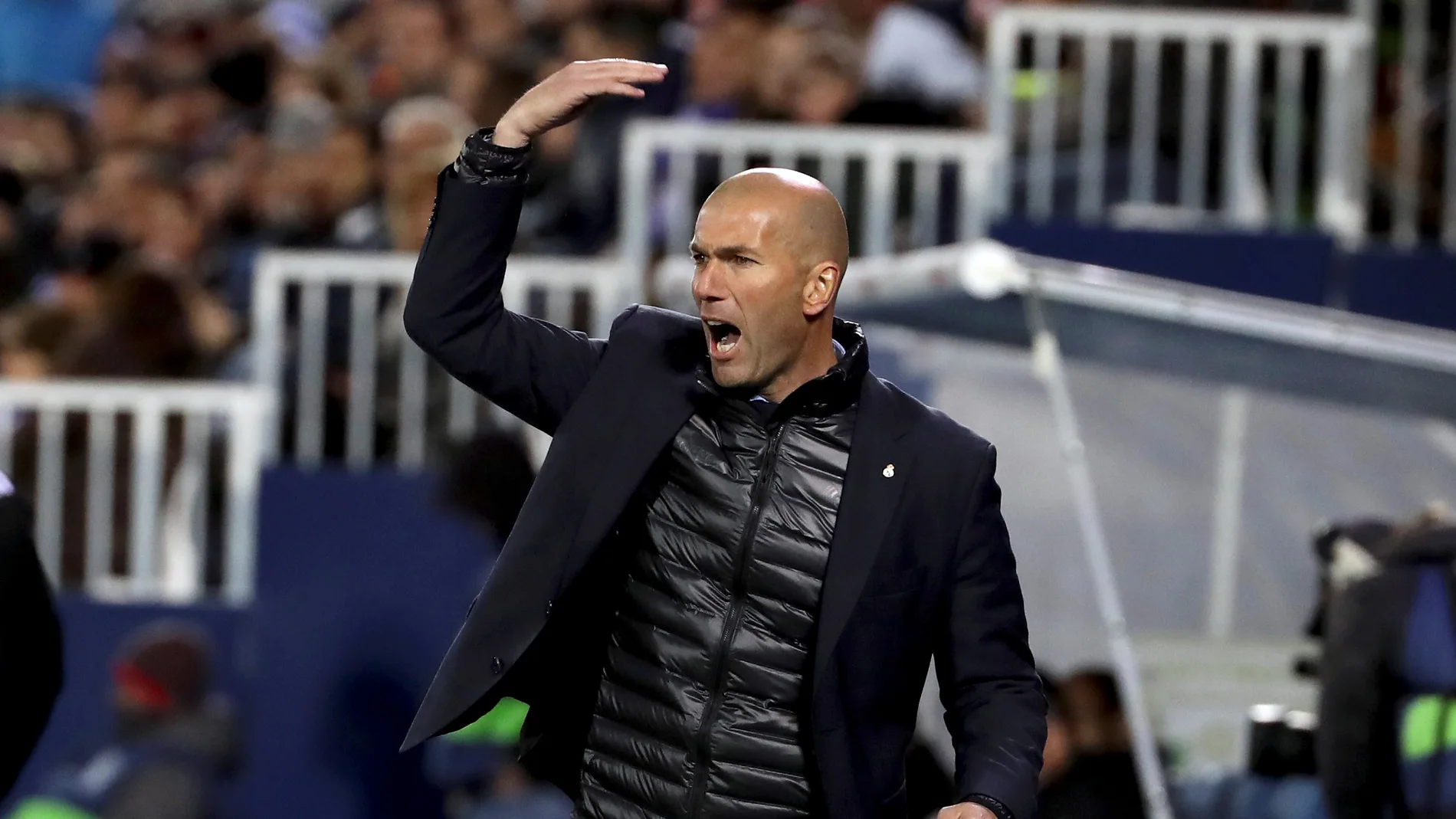 Zidane, en Butarque Zidane, en Butarque