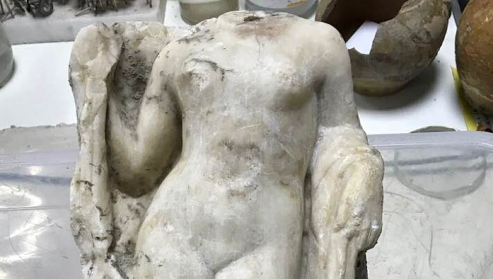 La estatua de afrodita hallada