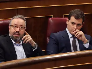 Albert Rivera y Juan Carlos Girauta en una imagen de archivo Albert Rivera y Juan Carlos Girauta en una imagen de archivo
