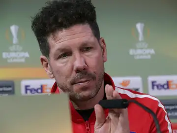 Simeone en rueda de prensa Simeone en rueda de prensa