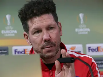 Simeone en rueda de prensa Simeone en rueda de prensa