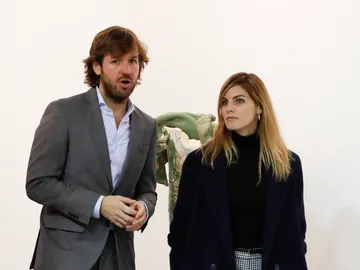 Amaia Salamanca y Rosauro Varo en la feria de ARCO Amaia Salamanca y Rosauro Varo en la feria de ARCO
