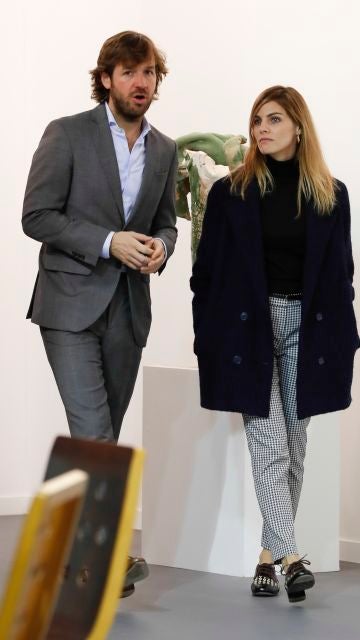 La pareja no se perdió una cita de lo más artística 