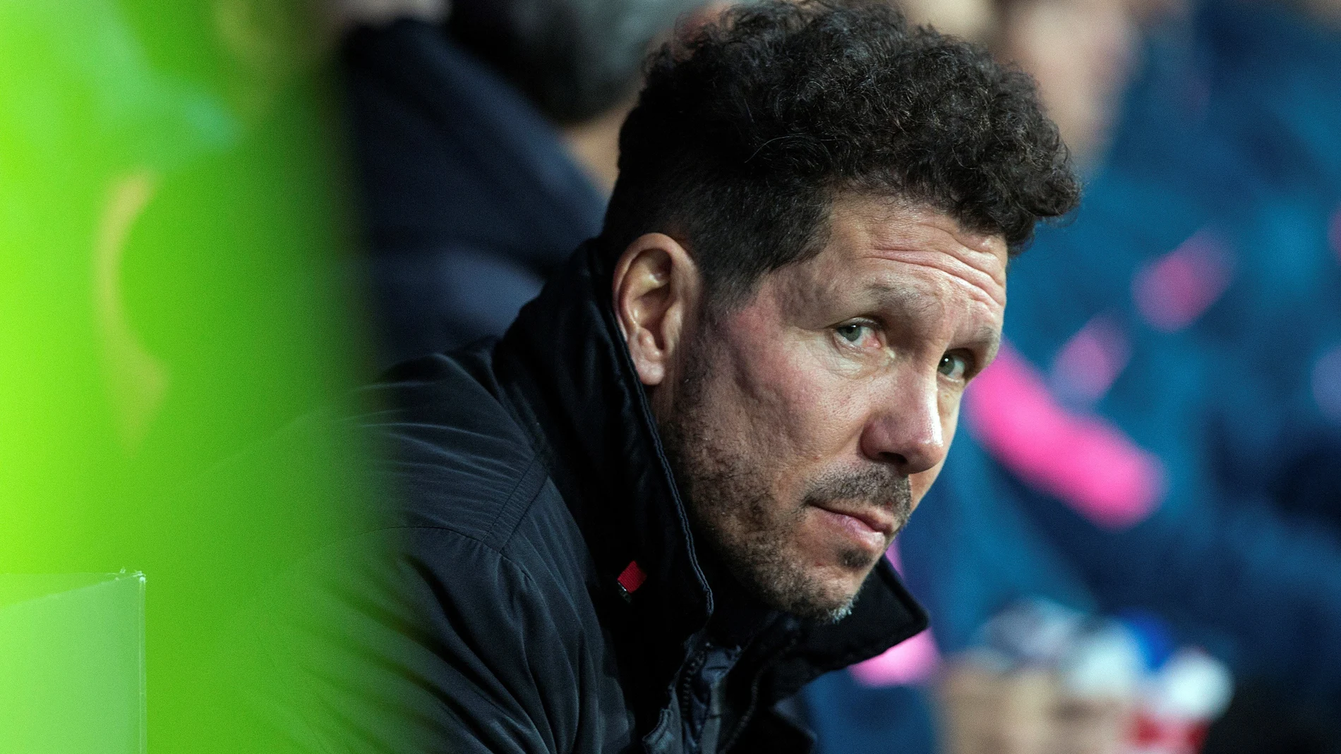 Simeone, durante el partido contra el Copenhague Simeone, durante el partido contra el Copenhague