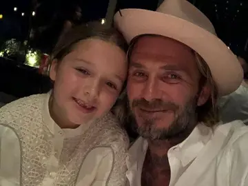 David Beckham y su hija Harper David Beckham y su hija Harper