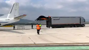 El McLaren, al descubierto en Pamplona