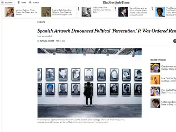 Artículo en 'The New York Times' Artículo en 'The New York Times'