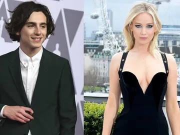 Timothée Chalamet y Jennifer Lawrence Timothée Chalamet y Jennifer Lawrence