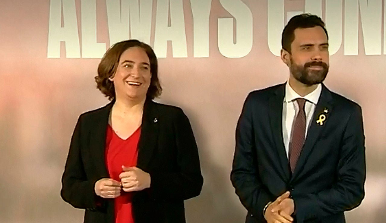 Ada Colau y Roger Torrent Ada Colau y Roger Torrent