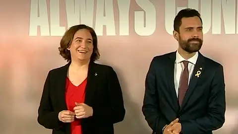 Ada Colau y Roger Torrent Ada Colau y Roger Torrent