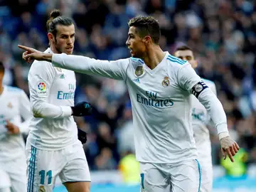Cristiano celebra el 1-0 ante el Alavés Cristiano celebra el 1-0 ante el Alavés