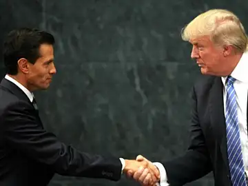 Enrique Peña Nieto y Donald Trump Enrique Peña Nieto y Donald Trump